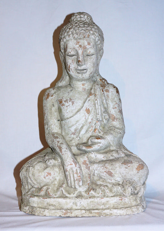 Buddha Shakiaymuni aus Steingut