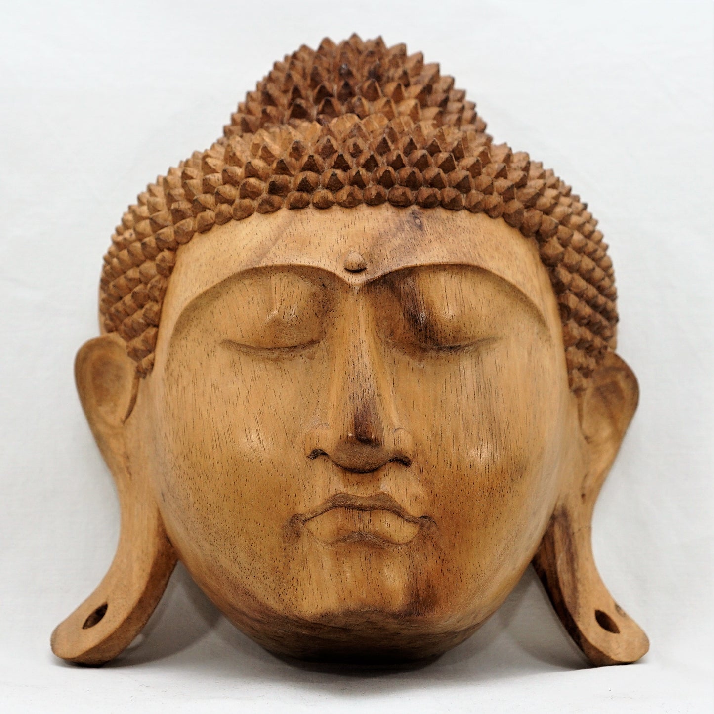 Wand Buddhakopf aus Holz