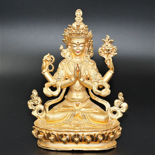 Goldener Buddha Chenrezig