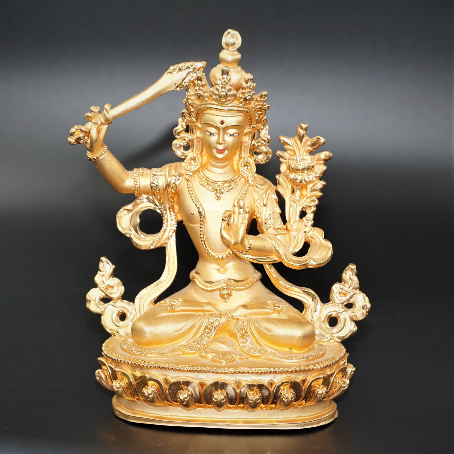 Wunderschöner goldener Manjushri