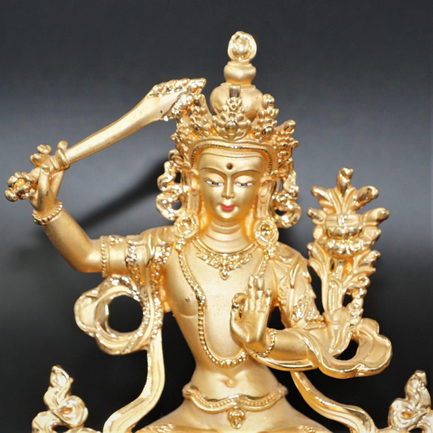 Wunderschöner goldener Manjushri